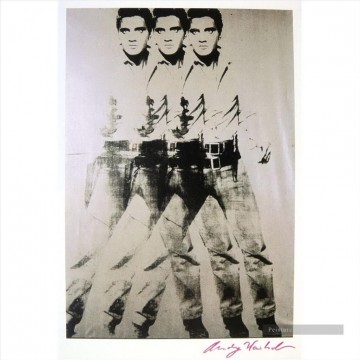 Triple Elvis Andy Warhol Pinturas al óleo